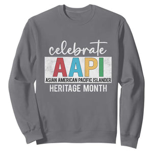 Celebrate AAPI Heritage Month Sweatshirt Asian American and Pacific Islander Countries TS11 Charcoal Print Your Wear