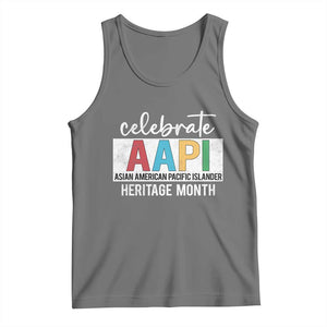 Celebrate AAPI Heritage Month Tank Top Asian American and Pacific Islander Countries TS11 Black Heather Print Your Wear