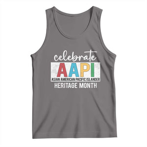 Celebrate AAPI Heritage Month Tank Top Asian American and Pacific Islander Countries TS11 Deep Heather Print Your Wear
