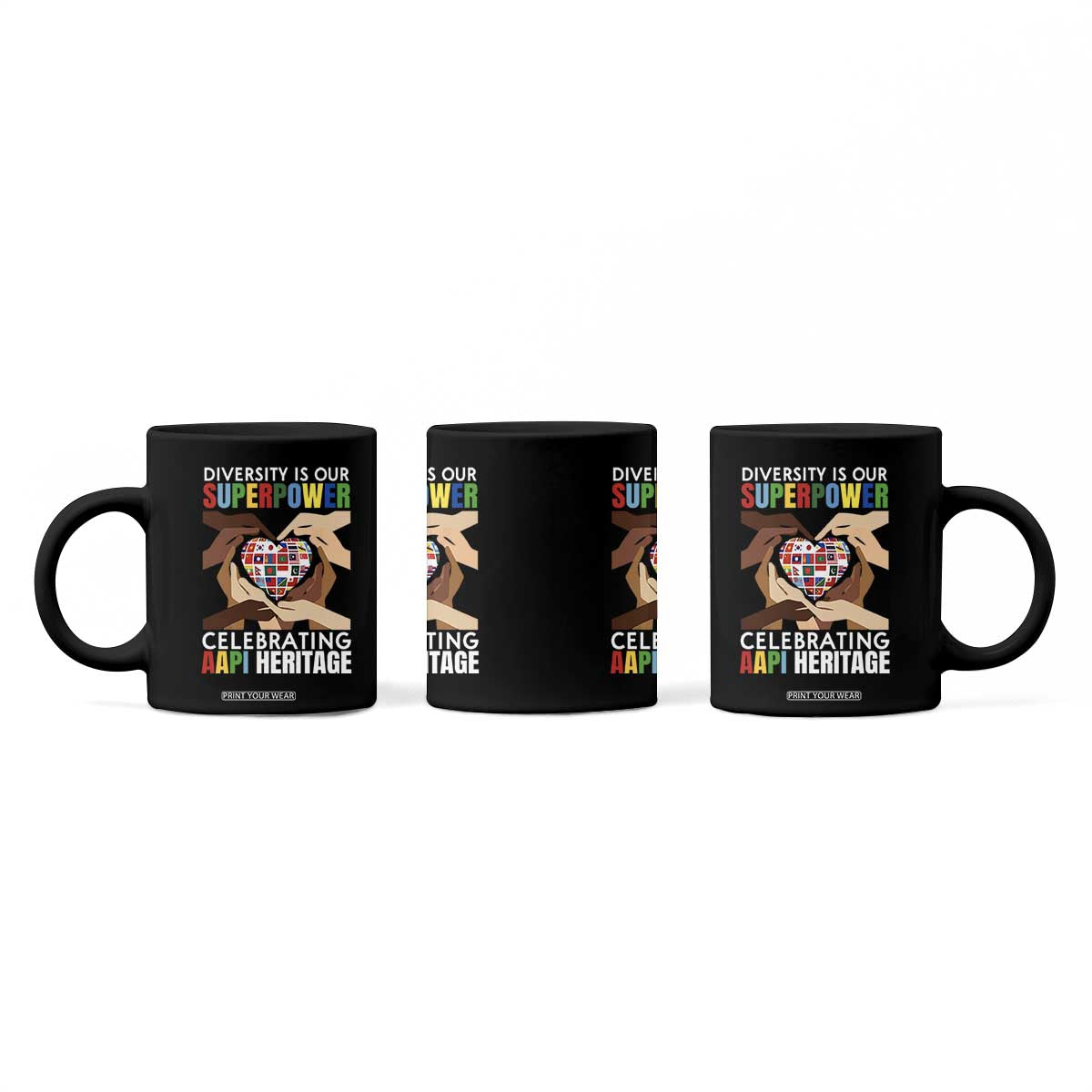 AAPI Heritage Month Coffee Mug Diversity Is Our Superpower Asian American and Pacific Islander Countries TS11 Print Your Wear