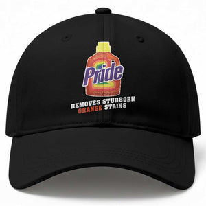 Funny Pride Removes Stubborn Orange Stains Baseball Cap Pride Month LGBTQ TS11 Print Your Wear