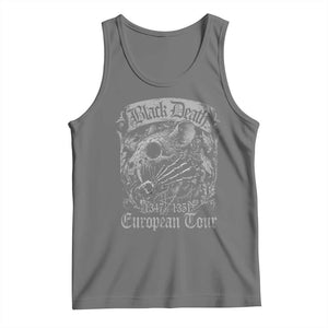 Black Death European Tour Tank Top Plague Rat Medieval History Gothic TS11 Black Heather Print Your Wear