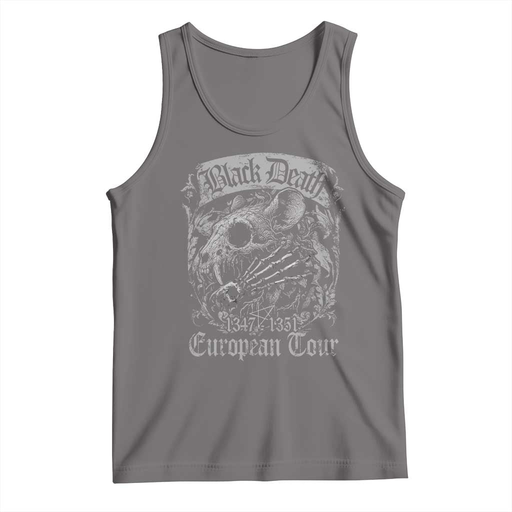 Black Death European Tour Tank Top Plague Rat Medieval History Gothic TS11 Deep Heather Print Your Wear