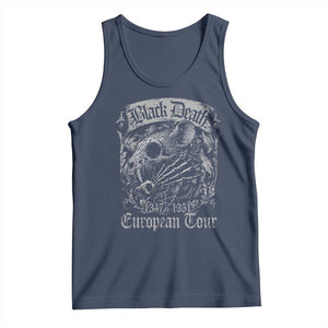 Black Death European Tour Tank Top Plague Rat Medieval History Gothic TS11 Navy Print Your Wear