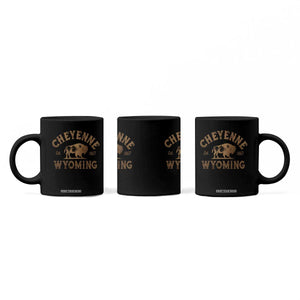 Cheyenne Wyoming Est 1867 WY Bison Cowboy State Pride Coffee Mug TS11 Print Your Wear