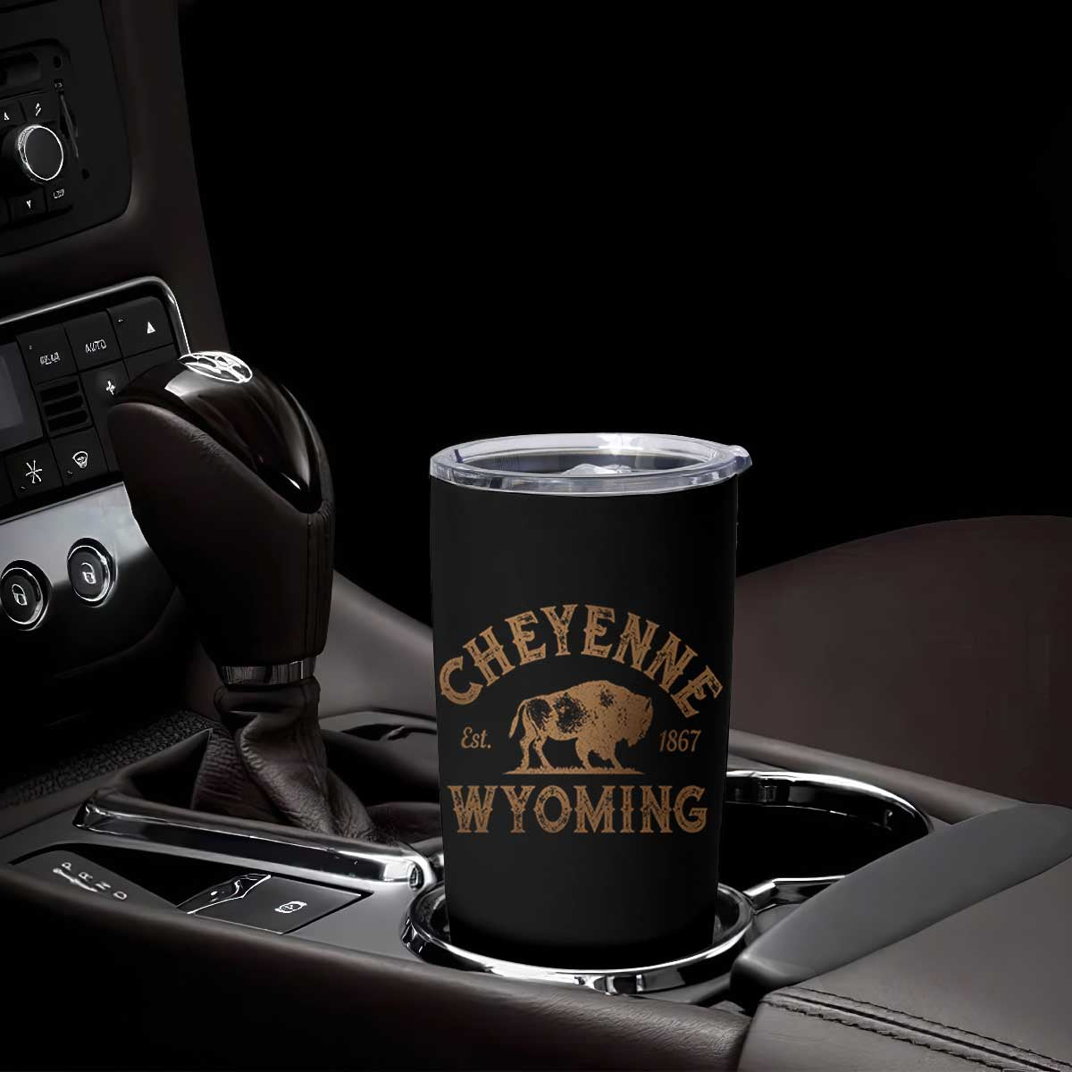 Cheyenne Wyoming Est 1867 WY Bison Cowboy State Pride Tumbler Cup TS11 Print Your Wear