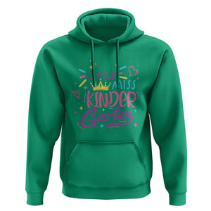 Little Miss Kindergarten Hoodie Back To School Crown Lovely Heart TS11 Irish Green Print Your Wear