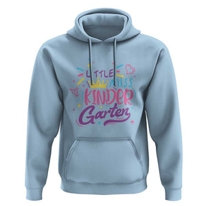 Little Miss Kindergarten Hoodie Back To School Crown Lovely Heart TS11 Light Blue Print Your Wear