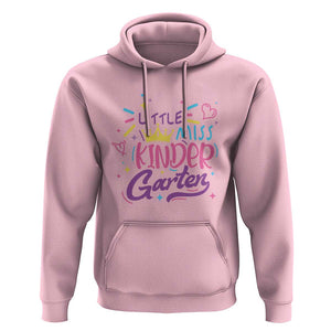 Little Miss Kindergarten Hoodie Back To School Crown Lovely Heart TS11 Light Pink Print Your Wear