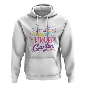 Little Miss Kindergarten Hoodie Back To School Crown Lovely Heart TS11 White Print Your Wear