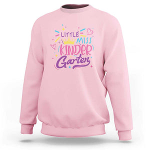 Little Miss Kindergarten Sweatshirt Back To School Crown Lovely Heart TS11 Light Pink Print Your Wear