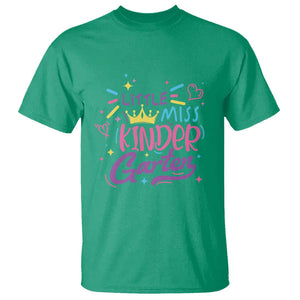 Little Miss Kindergarten T Shirt Back To School Crown Lovely Heart TS11 Irish Green Print Your Wear