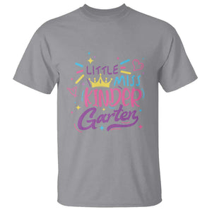 Little Miss Kindergarten T Shirt Back To School Crown Lovely Heart TS11 Sport Gray Print Your Wear