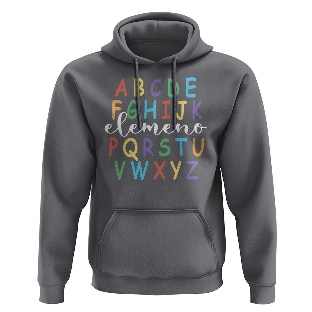 Funny ABC Elemeno Alphabet Hoodie Teacher Back To School TS11 Charcoal Print Your Wear