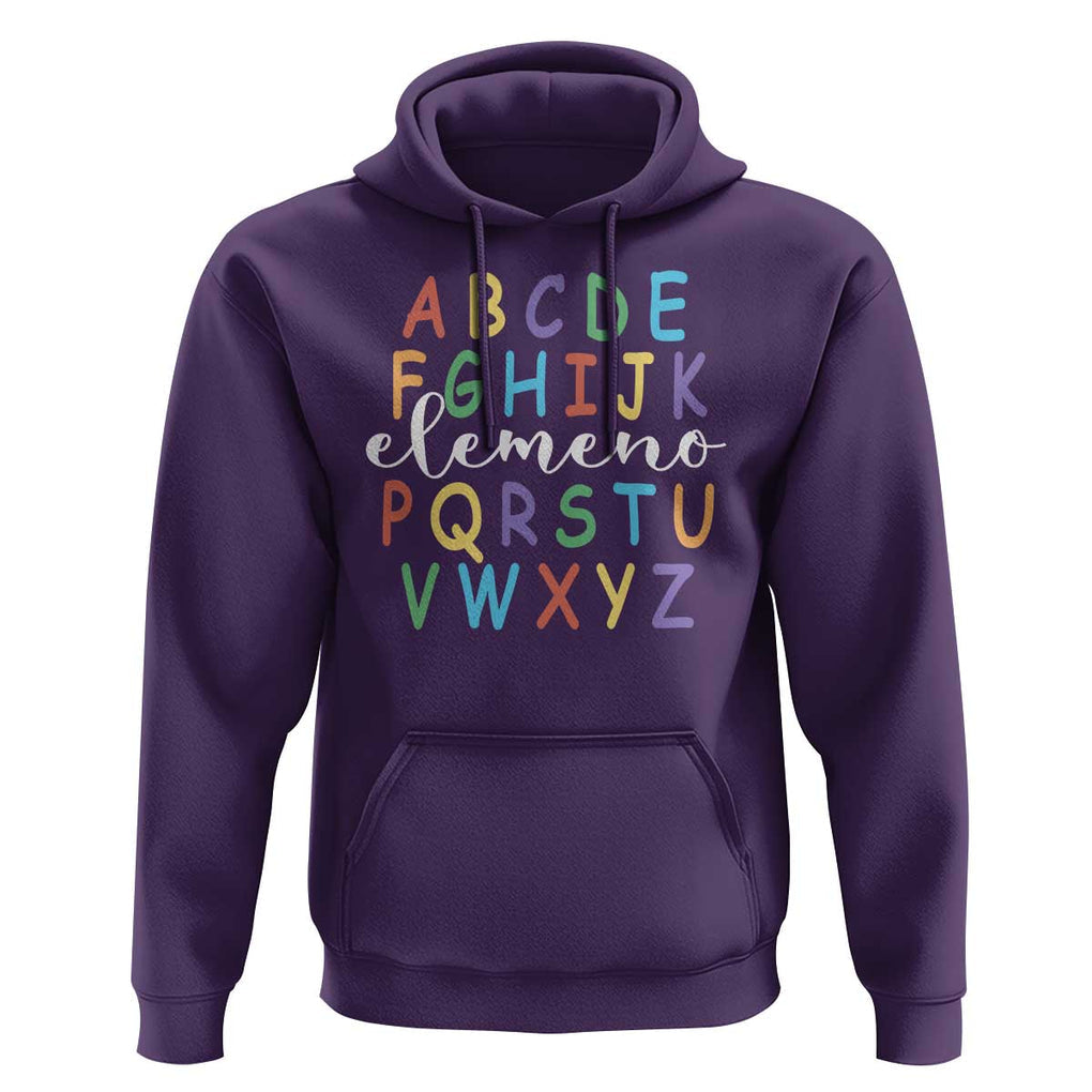 Funny ABC Elemeno Alphabet Hoodie Teacher Back To School TS11 Purple Print Your Wear