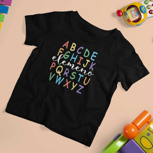Funny ABC Elemeno Alphabet T Shirt For Kid Teacher Back To School TS11 Black Print Your Wear