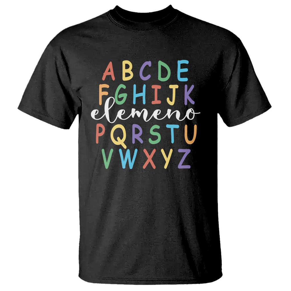 Funny ABC Elemeno Alphabet T Shirt Teacher Back To School TS11 Black Print Your Wear