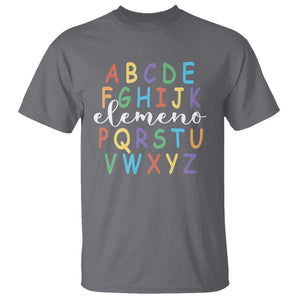 Funny ABC Elemeno Alphabet T Shirt Teacher Back To School TS11 Charcoal Print Your Wear