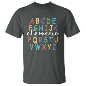 Funny ABC Elemeno Alphabet T Shirt Teacher Back To School TS11 Dark Heather Print Your Wear