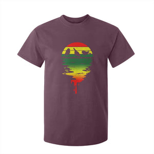 Three Birds T Shirt For Kid Rasta Sunset Reggae Music Jamaica Reflection TS11 Maroon Print Your Wear