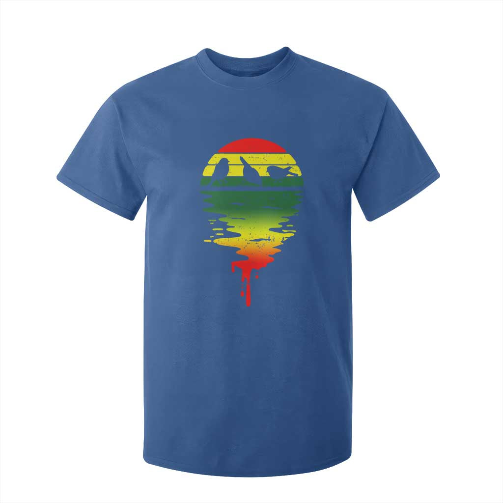 Three Birds T Shirt For Kid Rasta Sunset Reggae Music Jamaica Reflection TS11 Royal Blue Print Your Wear