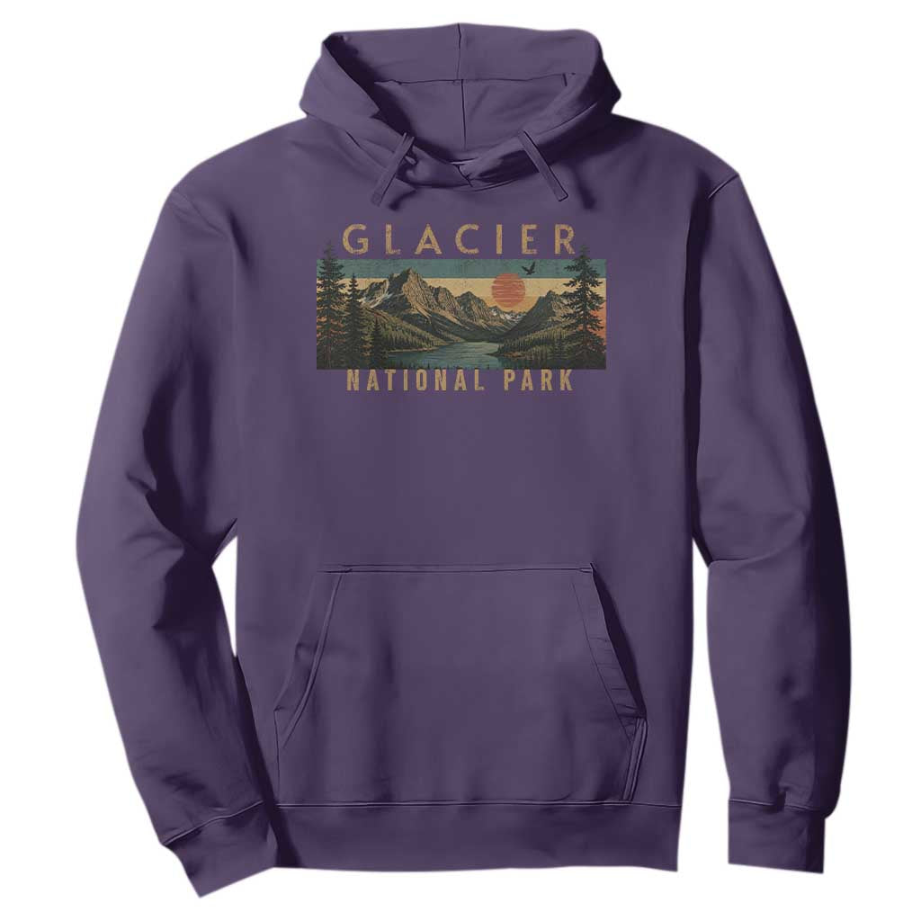 Glacier National Park Hoodie Montana Wildlife Nature Lover TS11 Purple Print Your Wear