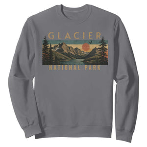 Glacier National Park Sweatshirt Montana Wildlife Nature Lover TS11 Charcoal Print Your Wear
