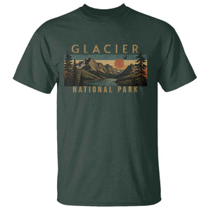 Glacier National Park T Shirt Montana Wildlife Nature Lover TS11 Dark Forest Green Print Your Wear
