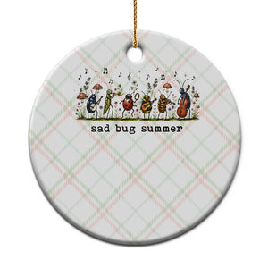 Sad Bug Summer Funny Insect Inspired Indie Aesthetic Ceramic Ornament Folk Pop Music Bugs Lover TS11 1pc Christmas Plaid Print Your Wear
