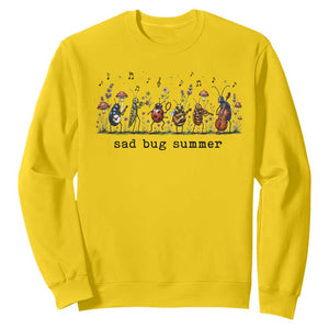 Sad Bug Summer Funny Insect Inspired Indie Aesthetic Sweatshirt Folk Pop Music Bugs Lover TS11 Daisy Print Your Wear