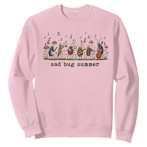 Sad Bug Summer Funny Insect Inspired Indie Aesthetic Sweatshirt Folk Pop Music Bugs Lover TS11 Light Pink Print Your Wear