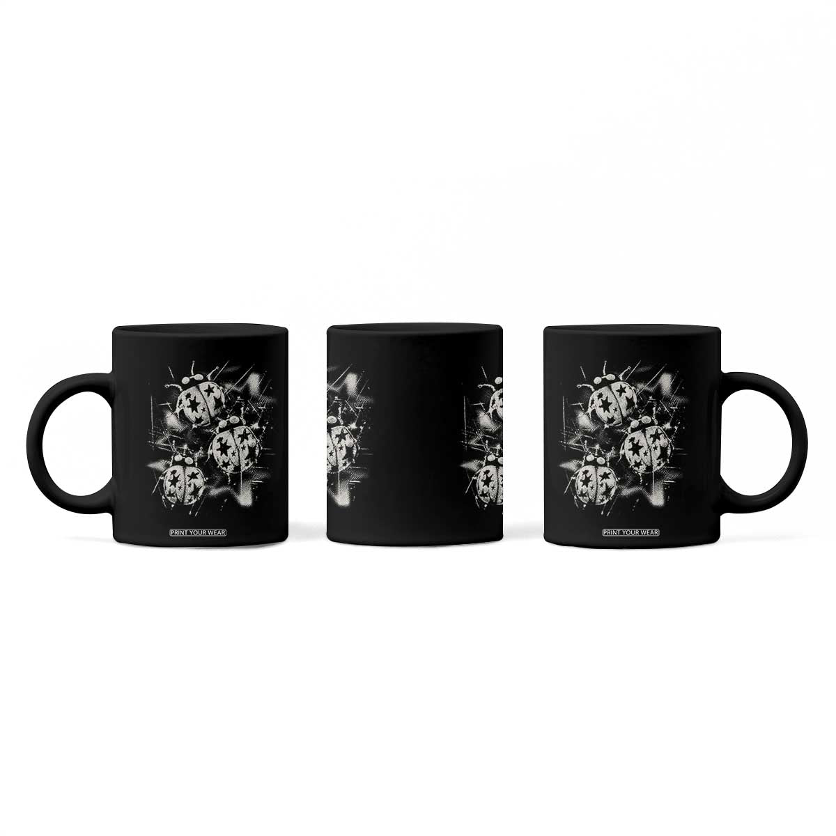 Ladybug Y2k Grunge 2000s Alt 90s Vintage Star Dots Teen Coffee Mug TS11 Print Your Wear