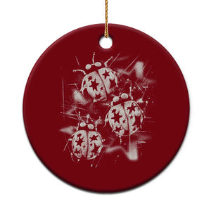 Ladybug Y2k Grunge 2000s Alt 90s Vintage Star Dots Teen Ceramic Ornament TS11 1pc Red Print Your Wear
