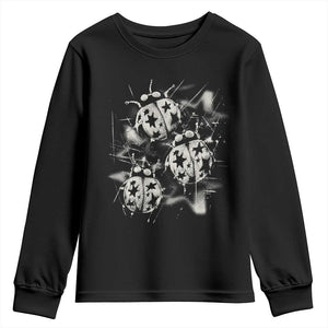 Ladybug Y2k Grunge 2000s Alt 90s Vintage Star Dots Teen Youth Sweatshirt TS11 Black Print Your Wear