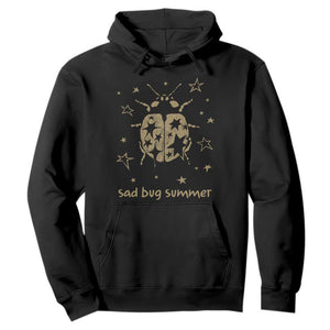 Sad Bug Summer Y2k Ladybug Grunge 2000s Vintage Hoodie Folk Music Bugs Lover TS11 Black Print Your Wear