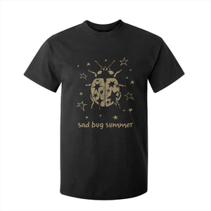 Sad Bug Summer Y2k Ladybug Grunge 2000s Vintage T Shirt For Kid Folk Music Bugs Lover TS11 Black Print Your Wear