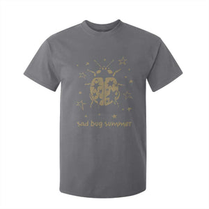 Sad Bug Summer Y2k Ladybug Grunge 2000s Vintage T Shirt For Kid Folk Music Bugs Lover TS11 Charcoal Print Your Wear