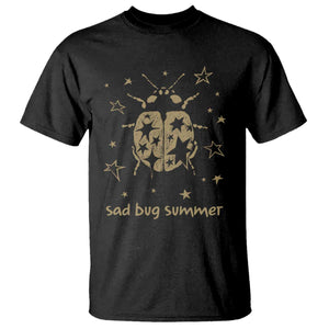 Sad Bug Summer Y2k Ladybug Grunge 2000s Vintage T Shirt Folk Music Bugs Lover TS11 Black Print Your Wear