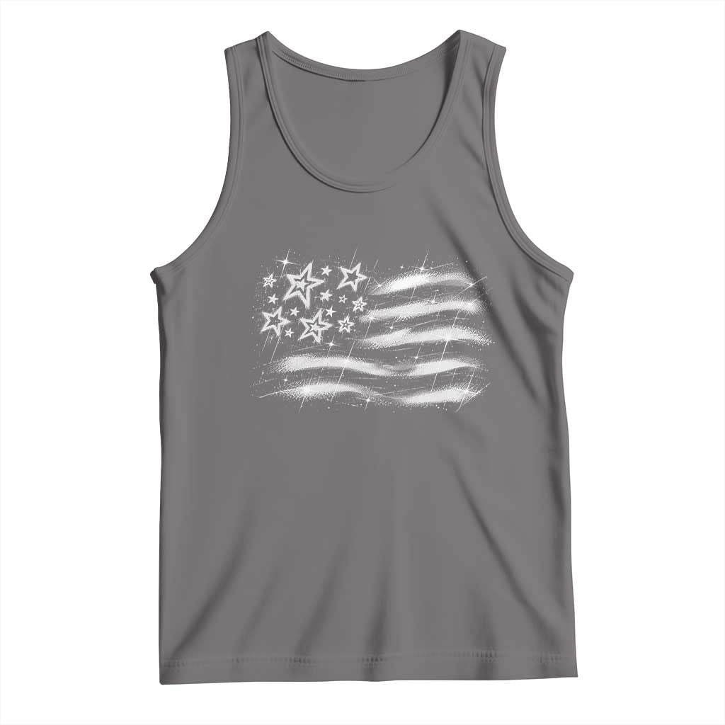 Y2k American Flag 90s 2000s Grunge Vintage Graphic Tank Top TS11 Deep Heather Print Your Wear