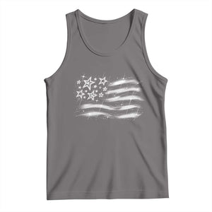 Y2k American Flag 90s 2000s Grunge Vintage Graphic Tank Top TS11 Deep Heather Print Your Wear