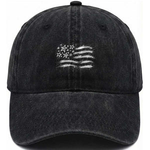 Y2k American Flag 90s 2000s Grunge Vintage Graphic Washed Cotton Baseball Cap TS11 Print Your Wear