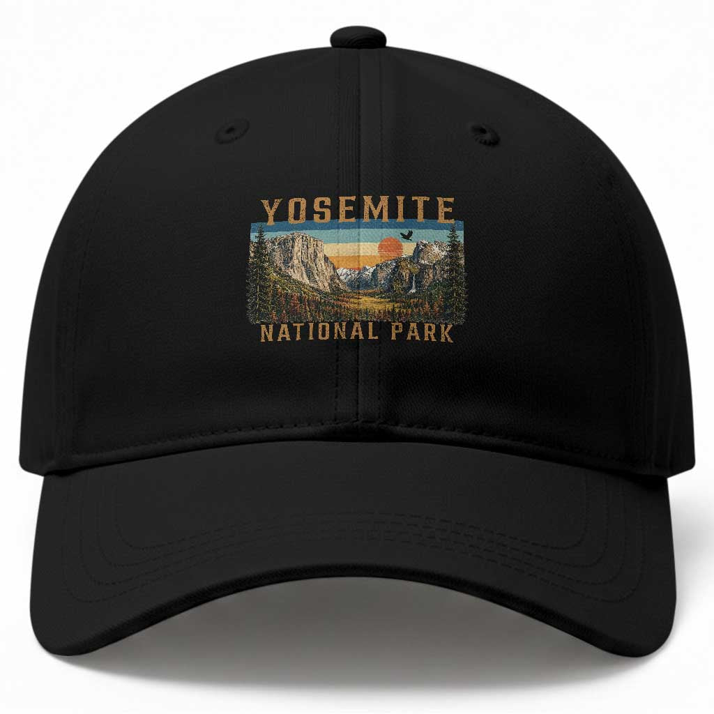 Yosemite National Park Baseball Cap Californias Sierra Nevada Mountain Retro