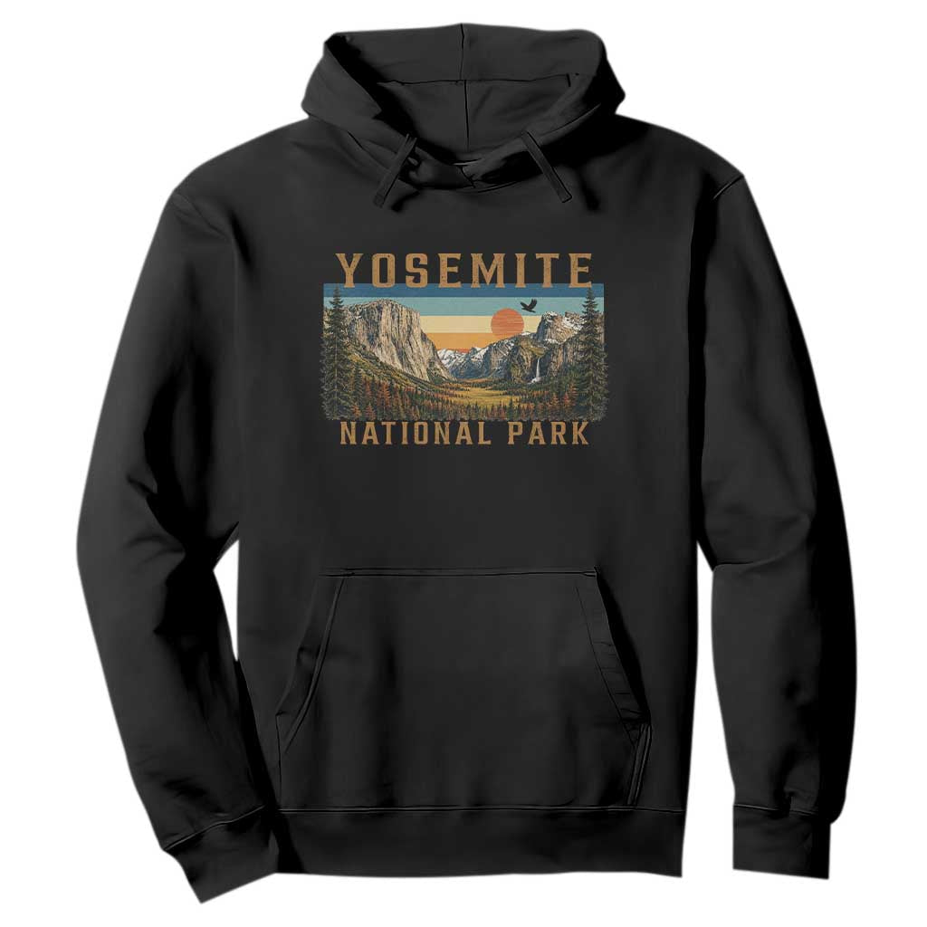 Yosemite National Park Hoodie Californias Sierra Nevada Mountain Retro