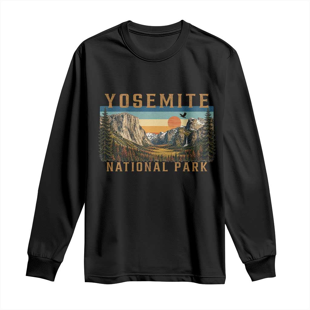 Yosemite National Park Long Sleeve Shirt Californias Sierra Nevada Mountain Retro