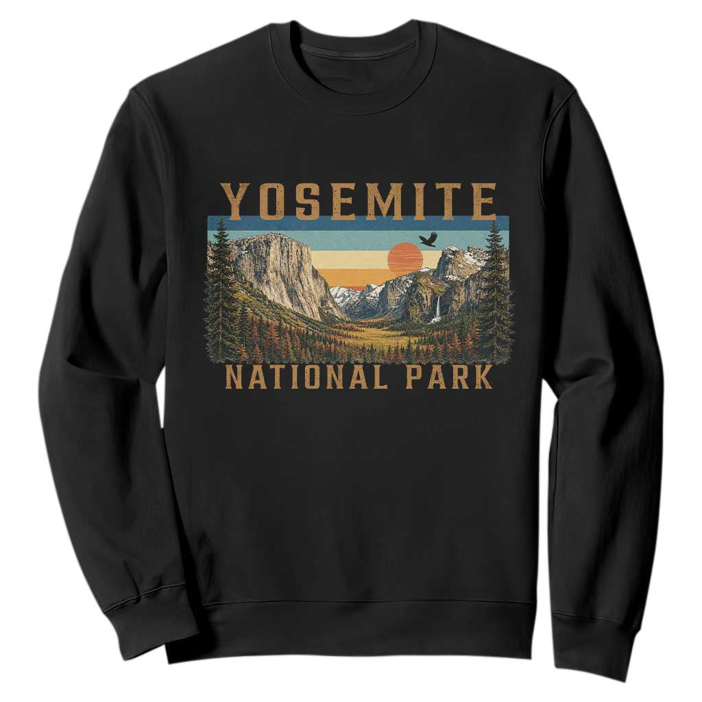 Yosemite National Park Sweatshirt Californias Sierra Nevada Mountain Retro