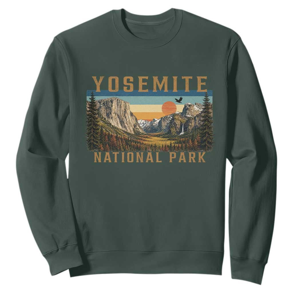 Yosemite National Park Sweatshirt Californias Sierra Nevada Mountain Retro