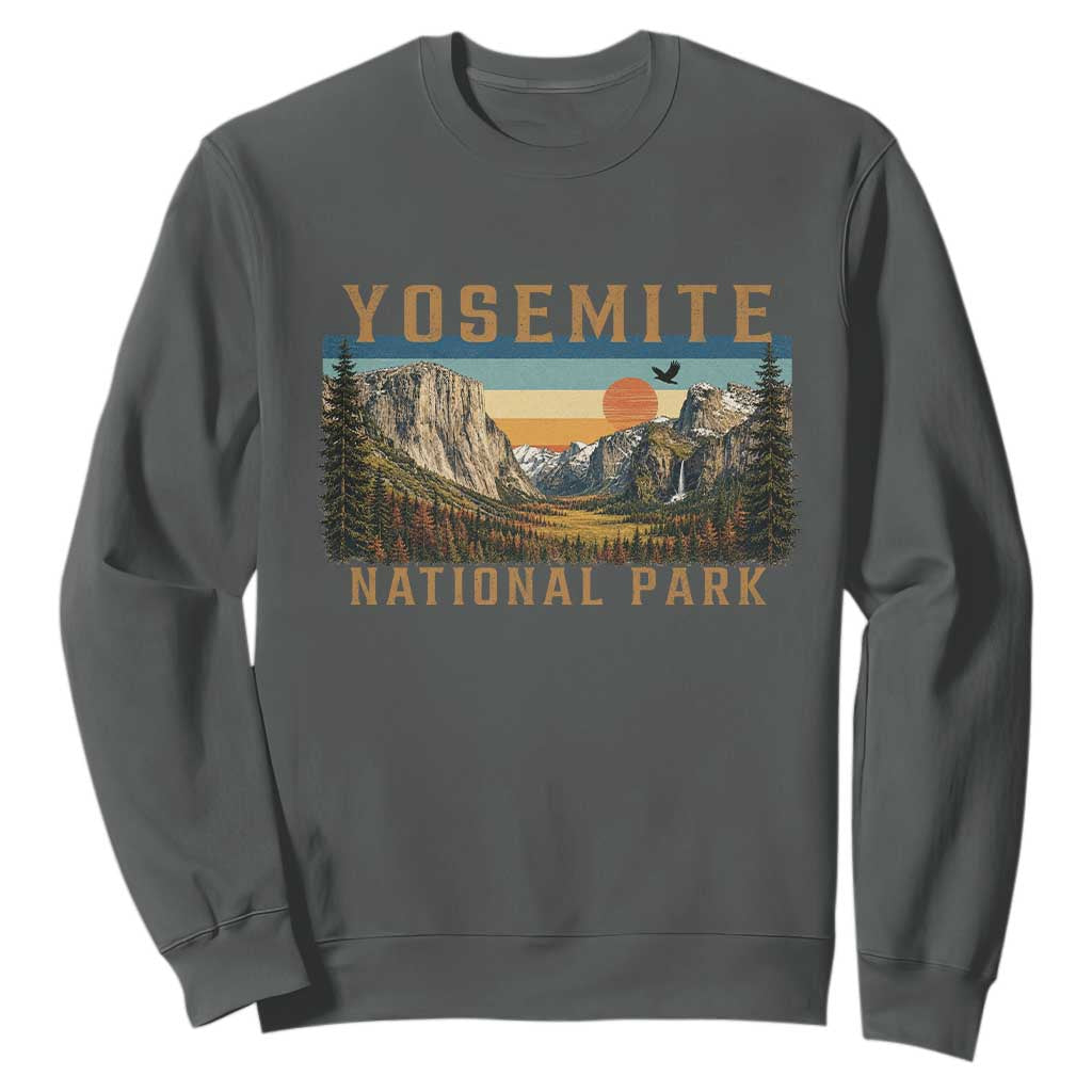 Yosemite National Park Sweatshirt Californias Sierra Nevada Mountain Retro