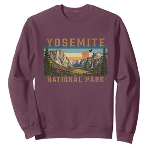 Yosemite National Park Sweatshirt Californias Sierra Nevada Mountain Retro