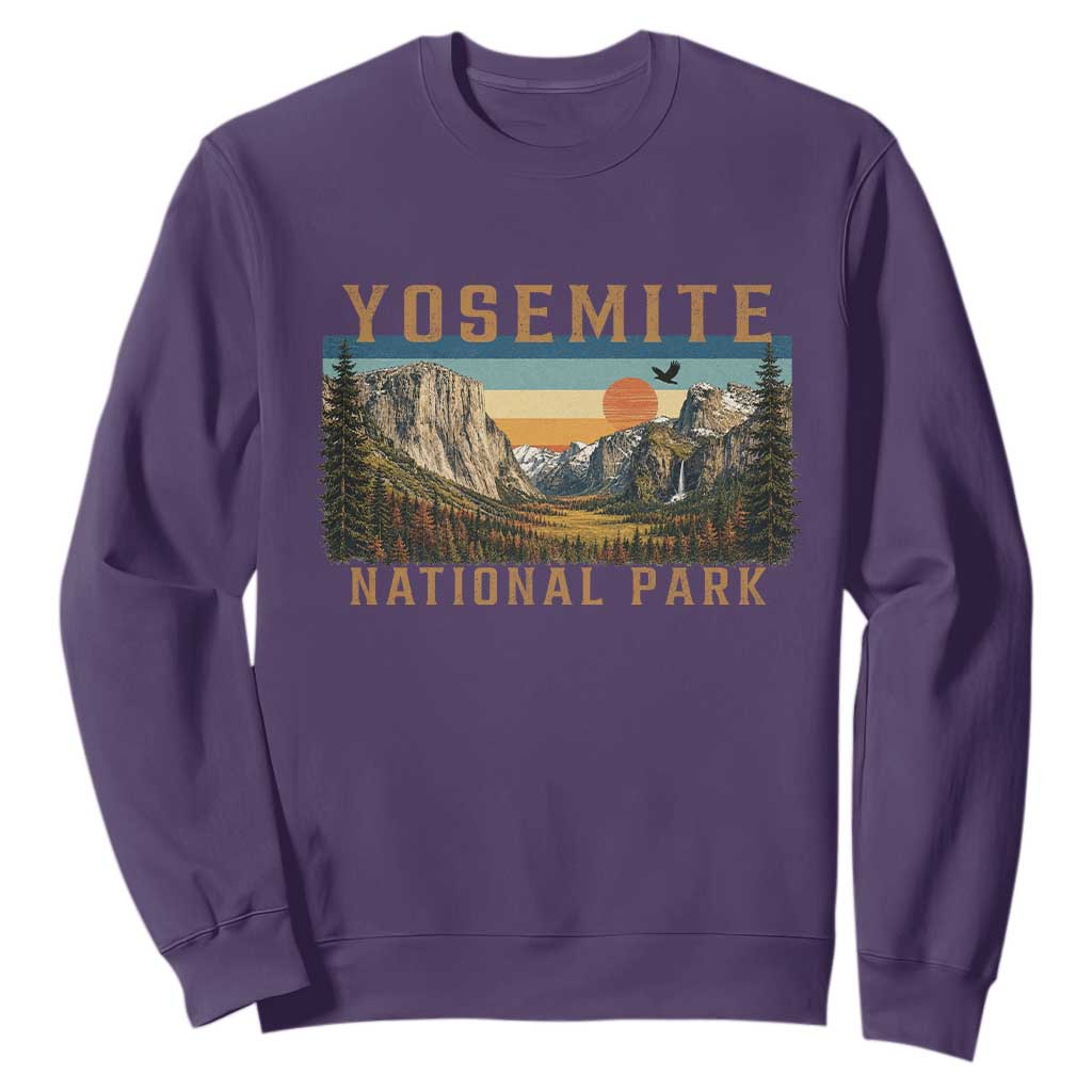 Yosemite National Park Sweatshirt Californias Sierra Nevada Mountain Retro