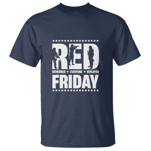 Red Friday T Shirt RED Remember Everyone Deployed Military Star TS11 Navy Print Your Wear